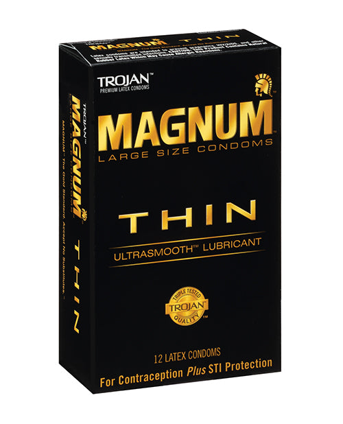 Trojan Trojan Magnum Thin Condoms - Pack of 12