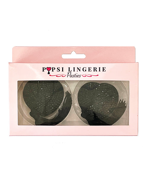 Popsi Lingerie Diamond Reusable Tassel Pasties - Black O/S