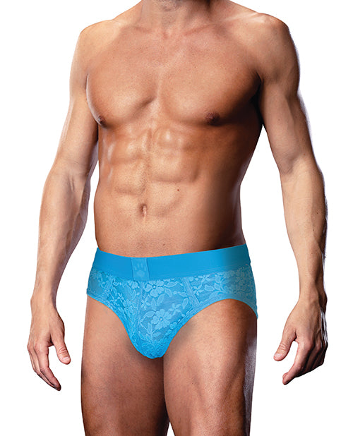 Prowler Prowler Lace Open Back Brief - Blue XL