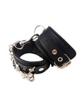 Rouge Rouge Fetish Play Vegan Leather Wrist Cuffs - Black