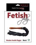 Rouge Rouge Fetish Play Vegan Flogger - Black - Image 4