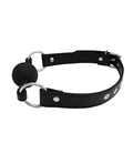 Rouge Rouge Fetish Play Vegan Leather Ball Gag - Black - Image 3