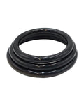 Rouge Rouge Black Stainless Steel 3 Piece Cock Ring Set - Black - Image 3