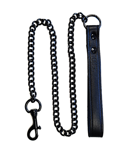 Rouge Rouge Leather Lead - Black with Black