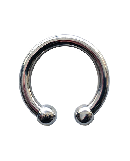 Rouge Rouge Stainless Steel Horseshoe Cock Ring 30 mm - Sliver