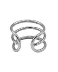 Rouge Rouge Stainless Steel Triple Wire Glans Ring 32 mm - Silver - Image 2