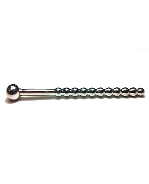 Rouge Rouge Stainless Steel Beaded Hollow Urethral Probe - 10 cm Long