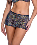 Roma Confidential Sequin Fishnet Skirt - Black/Multi LG