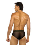Roma Confidential Sacred Heart Briefs w/Studded Elastic Waist Band - Black SM - Image 2