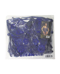 Roma Confidential Garden of Eden Metallic Embroidery and Sheer Mesh Garter Teddy - Navy XL - Image 4