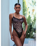 Roma Confidential Fierce Lace Teddy - Leopard S/M - Image 3