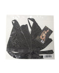 Roma Confidential Wild Thing Bralette w/Thong - Black Leopard L/XL - Image 3