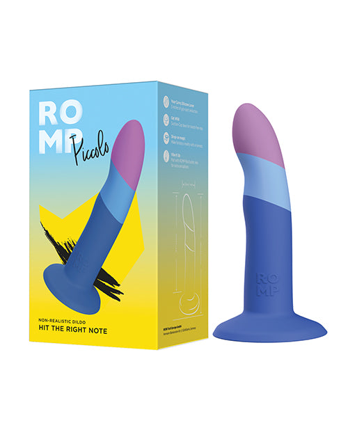 ROMP ROMP Piccolo 3 Color Dildo - Blue