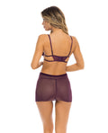 Rene Rofe Rene Rofe Sneak Peak Chemise & G-String Purple M/L - Image 2