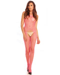 Rene Rofe Rene Rofe Industrial Net Suspender Bodystocking Pink O/S