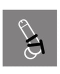 Rascal Toys Rascal The Brawn Silicone Cock Ring - Black - Image 2