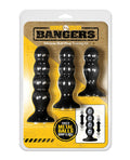 Boneyard Boneyard Bangers Silicone Butt Plug Training Kit - Black