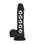 VERS VERS Liquid Silicone Suction Dildo - Black - Image 3