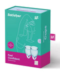 Satisfyer Satisfyer Feel Confident Menstrual Cup - Light Blue - Image 2