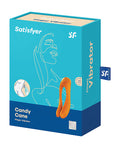 Satisfyer Satisfyer Candy Cane Finger Vibrator - Orange - Image 5