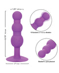 First Time First Time Vibrating Triple Beaded Anal Probe - Purple - Image 4