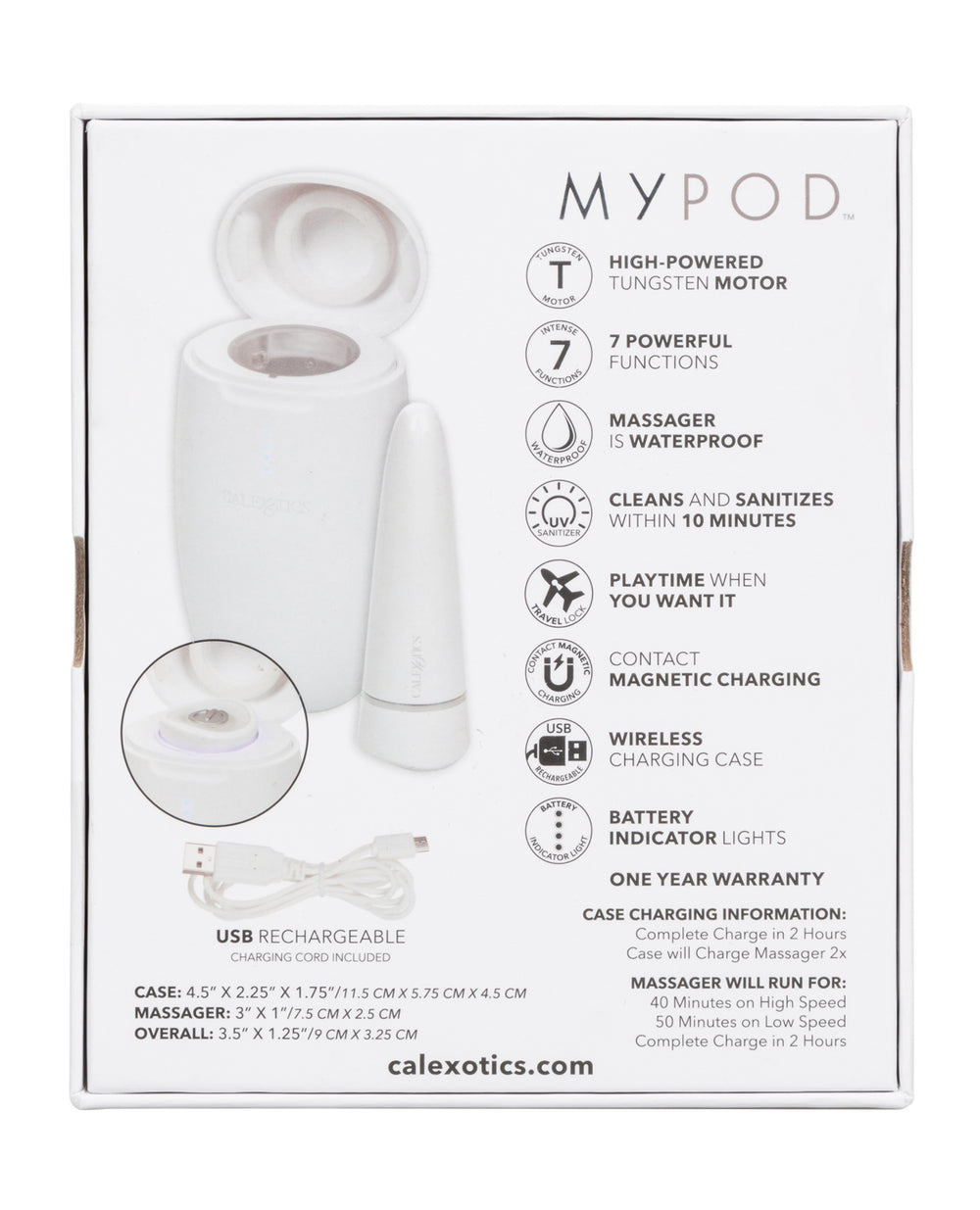 My Pod My Pod Vibrating Massager - White