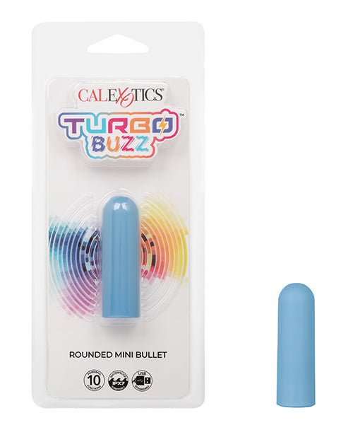 Turbo Buzz Turbo Buzz Rounded Mini Bullet Stimulator - Blue