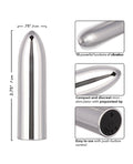 Turbo Buzz Turbo Buzz Classic Mini Bullet Stimulator - Silver - Image 5