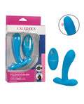 Remote Controlled Vibes Silicone Pulsing Pleaser w/Remote - Blue