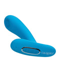 Remote Controlled Vibes Silicone Pulsing Pleaser w/Remote - Blue - Image 3