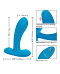 Remote Controlled Vibes Silicone Pulsing Pleaser w/Remote - Blue - Image 5