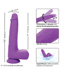 Silicone Studs Silicone Studs Rechargeable Gyrating & Thrusting Vibrator - Purple - Image 5