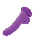 Silicone Studs Silicone Studs Neon 6" Dildo - Purple - Image 3