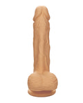 Dual Density Silicone Studs Dual Density Silicone 5" Dildo - Ivory - Image 3