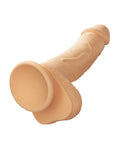 Dual Density Silicone Studs Dual Density Silicone 5" Dildo - Ivory - Image 5