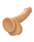 Dual Density Silicone Studs Dual Density Silicone 6.25" Dildo - Ivory - Image 5