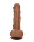Dual Density Silicone Studs Dual Density Silicone 6.25" Dildo - Brown - Image 4
