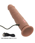 Silicone Studs Rechargeable Vibrating & Thrusting Silicone Studs - Brown - Image 3