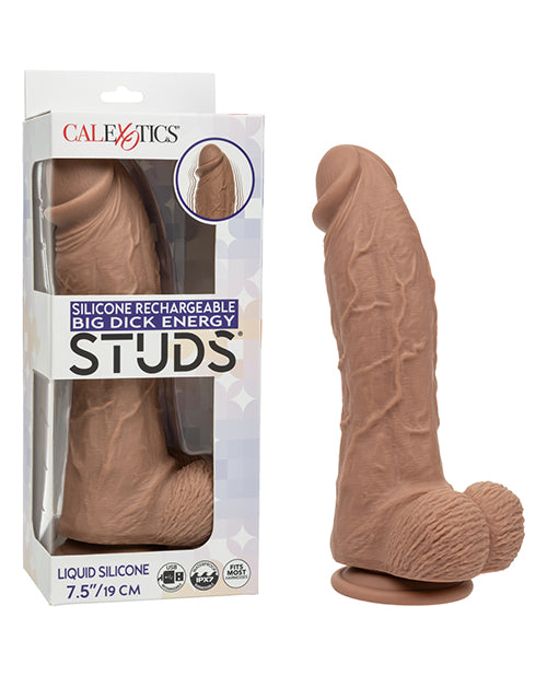 Silicone Studs Silicone Rechargeable Big Dick Energy Studs - Brown