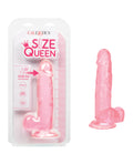 Size Queen Size Queen 6" Dildo - Pink