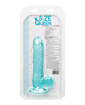 Size Queen Size Queen 6" Dildo - Blue - Image 2
