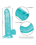 Size Queen Size Queen 6" Dildo - Blue - Image 5
