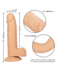 Size Queen Size Queen 6" Dildo - Ivory - Image 3