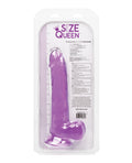 Size Queen Size Queen 8" Dildo - Purple - Image 2