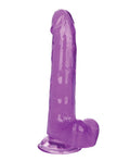 Size Queen Size Queen 8" Dildo - Purple - Image 3