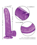 Size Queen Size Queen 8" Dildo - Purple - Image 5