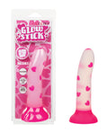 Glow Stick Glow Stick Heart Suction Cup Glow-in-the-Dark Dildo - Pink - Image 3