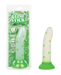 Glow Stick Glow Stick Leaf Suction Cup Glow-in-the-Dark Dildo - Green - Image 3