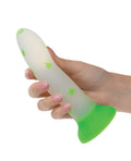 Glow Stick Glow Stick Leaf Suction Cup Glow-in-the-Dark Dildo - Green - Image 4