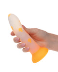 Glow Stick Glow Stick Mushroom Suction Cup Glow-in-the-Dark Dildo - Orange - Image 4